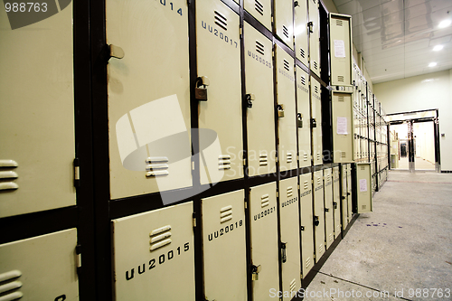 Image of School Hallway with Student Lockers 