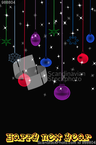 Image of abstract background of new year lights