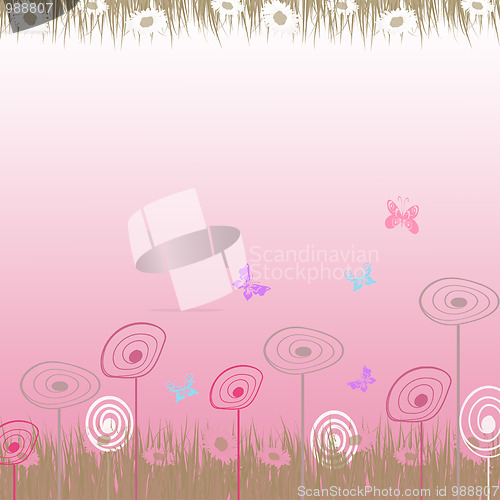 Image of Beautiful abstract floral background 