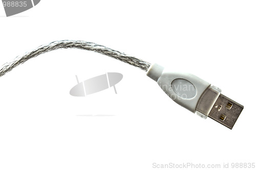 Image of Network plug isolated on white 