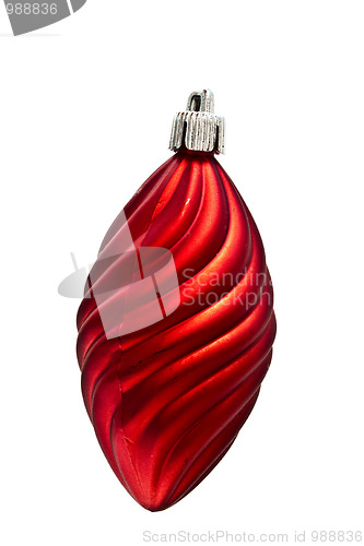 Image of Christmas decorations isolated on white 