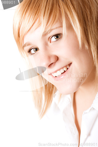 Image of young attractive businesswoman 