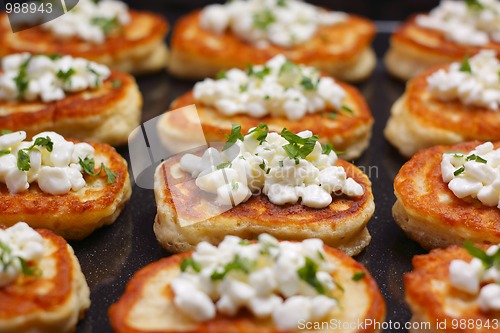 Image of Blinis with cottage cheese