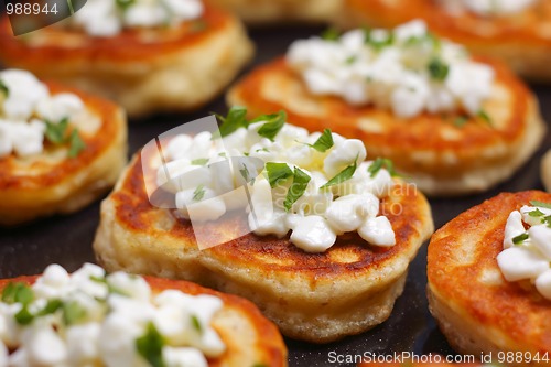 Image of Blinis with cottage cheese