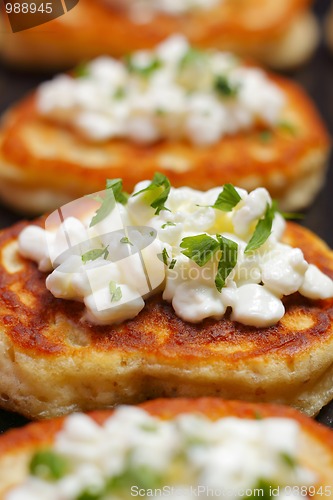 Image of Blinis with cottage cheese