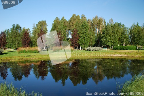 Image of Beutyful park in surroundings of Suomussalmi