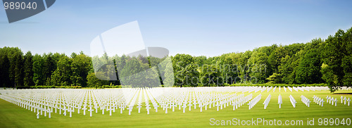 Image of The American WW2 cemetery at Ardennes