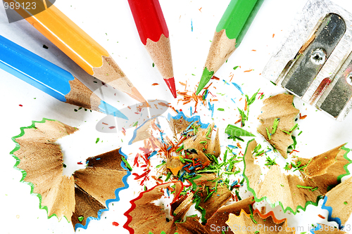 Image of Pencils and sharpener