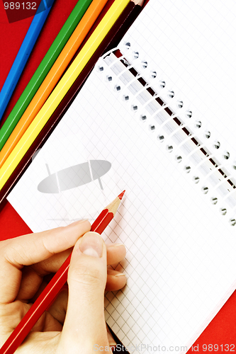 Image of Pencil and agenda