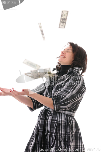 Image of woman with money