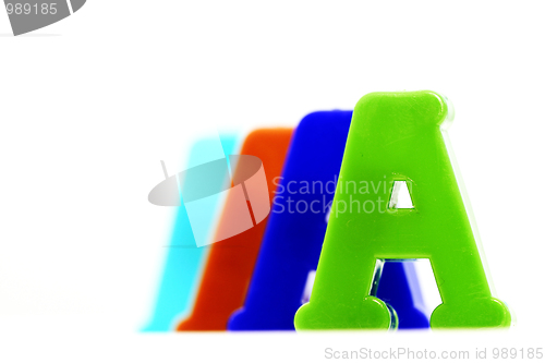 Image of Close-up of letters. Great details !