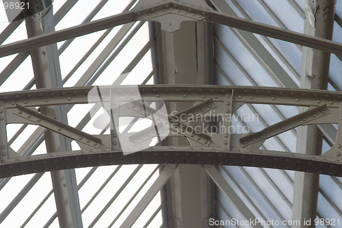 Image of Glass ceiling and beams
