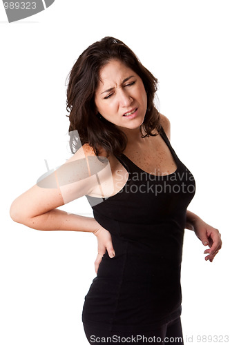Image of Woman with back injury
