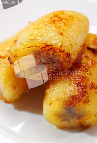 Image of Baked caramelized bananas