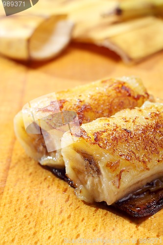 Image of Baked caramelized bananas