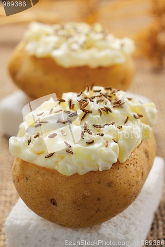 Image of Potatoes with cottage cheese and caraway seeds