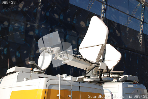 Image of Mobile satellite dish