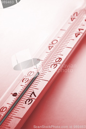 Image of red thermometer