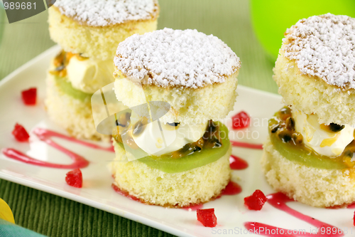 Image of Passionfruit Sponge Stacks