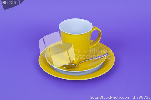 Image of yellow coffee cup