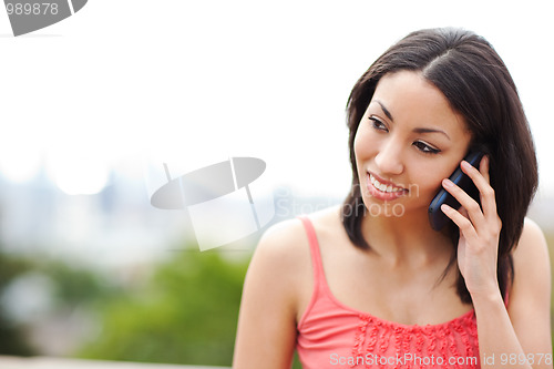 Image of Woman on the phone