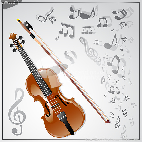 Image of Violin. Musical background