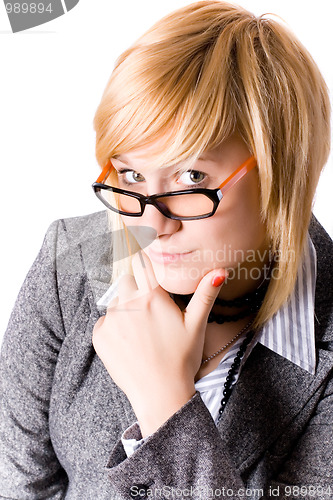 Image of attractive young businesswoman