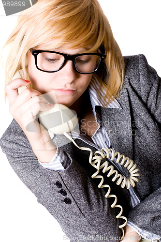 Image of businesswoman with phone