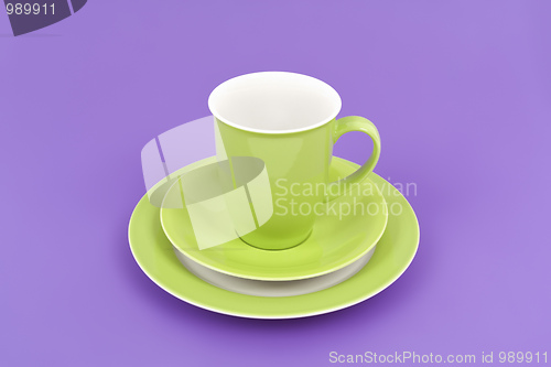 Image of green coffee cup