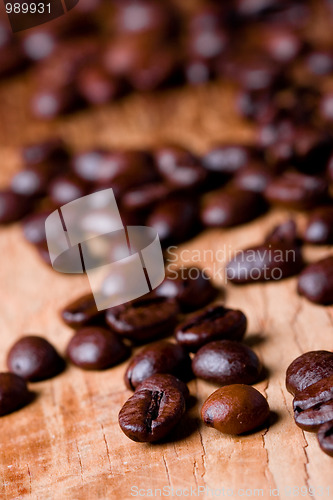 Image of fried coffee beans