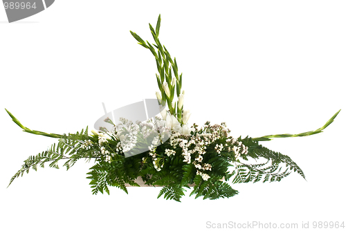 Image of White flowers arrangement 