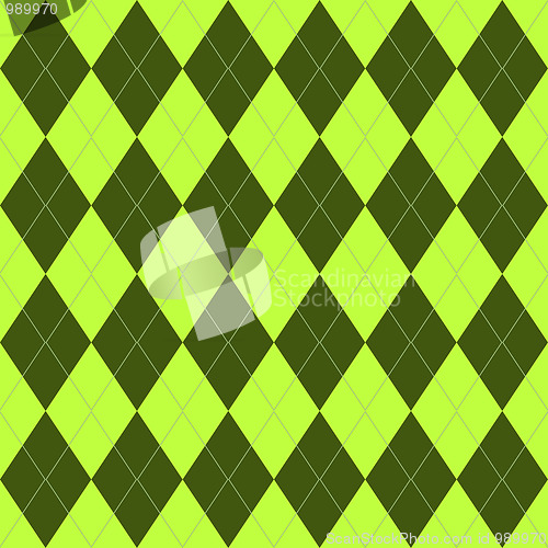 Image of Pattern with green rhombuses 