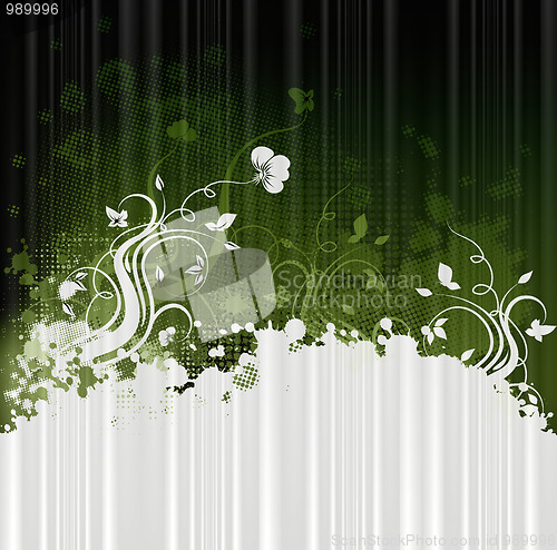 Image of Grunge floral background