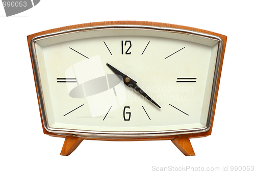 Image of old wooden clock