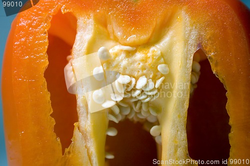 Image of Half Cut Orange Pepper