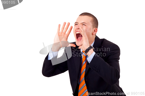 Image of young man screaming