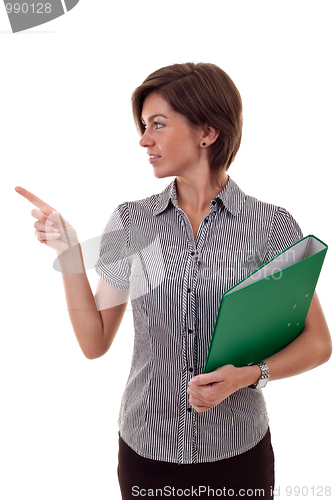 Image of pointing to something 