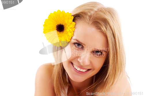 Image of  smiling woman portrait 