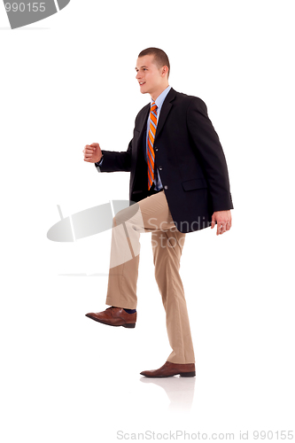 Image of man stepping up 