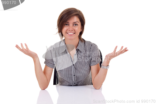 Image of business woman at desk