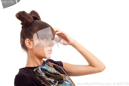 Image of  pensive young woman