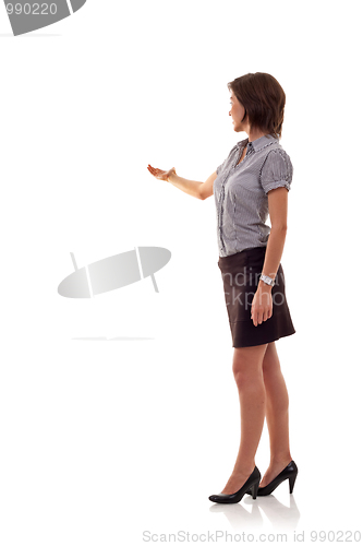 Image of business woman presenting