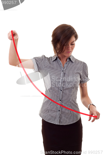 Image of woman drawing a graph