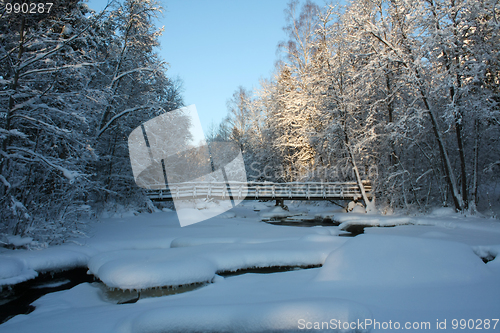 Image of Frozen river