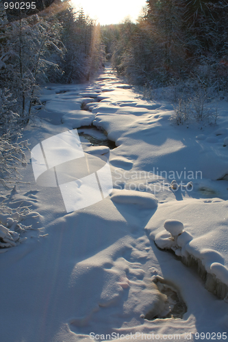 Image of Frozen river