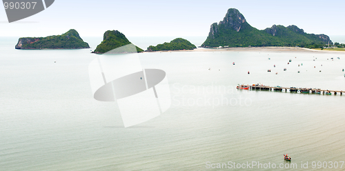 Image of High cliffs on the tropical island