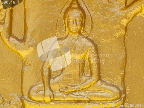 Image of Buddhist gold statue