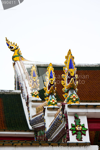 Image of Traditional Thai style architecture roof 