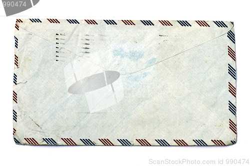 Image of Old envelope isolated on white