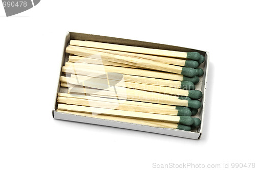 Image of A box of  matches isolated on white 